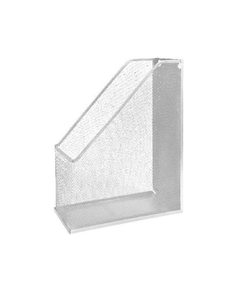 Suport vertical din metal, tip plasa, argintiu